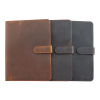 İsme Özel Çıtçıtlı Fonksiyonlu Macbook Organizer - %100 Crazy Deri - 11 (11 İnç) - ET02004 - Antrasit
