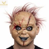Çaki Korku Bebek Maskesi – Saçlı Plastik Yüz Maskesi