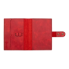 A5 Defter ve Ajanda Kılıfı - %100 Rainbow Deri - KO10001 - Kırmızı