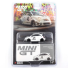 1/64 LB-WORKS x Abas Works ABARTH 595 Gara White - Blister Paket