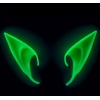 Karanlıkta Yanan Fosforlu Lateks Elf Kulağı 1 Çift 10x5 cm NessiWorld
