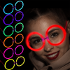 Glow Stick Parti Gözlüğü Glow Partisi Yuvarlak Şekilli Fosforlu Gözlük 6Adet NessiWorld