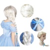 Platin Altın Dore Renk Karlar Ülkesi Elsa Frozen Peruğu Çocuk Boy