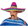 NessiWorld Sombrero Meksika Şapkası Renkli Örme Hasır Yetişkin Boy