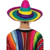 NessiWorld Sombrero Meksika Şapkası Renkli Örme Hasır Yetişkin Boy