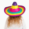 NessiWorld Sombrero Meksikaa Şapkası Renkli Örme Hasır Çocuk Boy