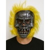 Wild Skull - Metal Kafatası Sarı Saçlı İskelet Maske