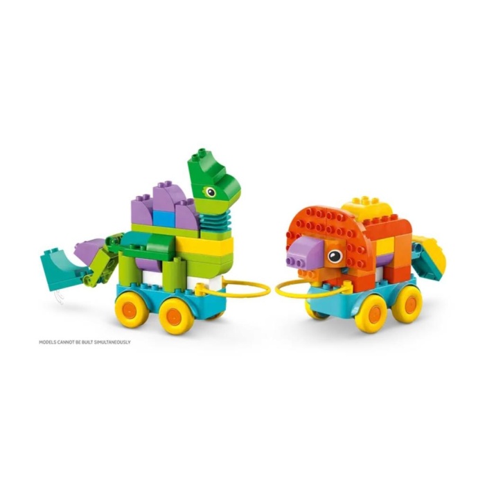 10451 Duplo 3ü1 Arada Tekerlekli Dinozorlar 103 parça +3 yaş