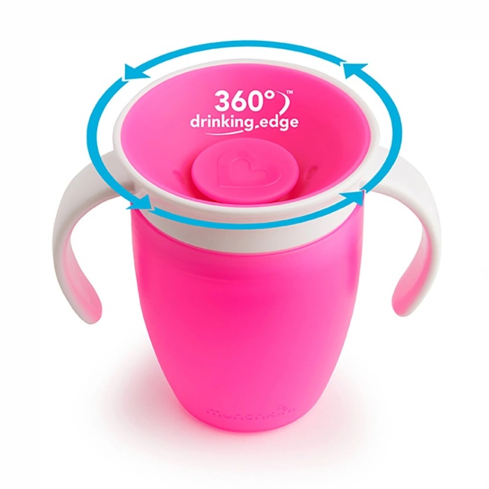 360° Alıştırma Bardağı 6 Ay+ 207 ml Pembe