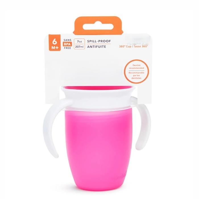 360° Alıştırma Bardağı 6 Ay+ 207 ml Pembe