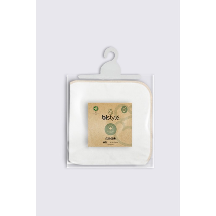 Organik 28x28 10Lu Penye Mendil 90101 Ekru