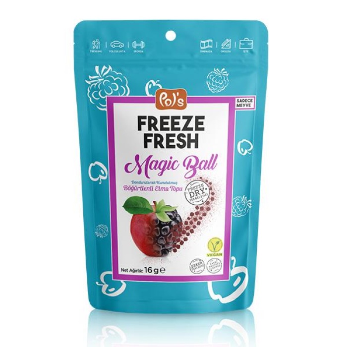 Pol’s Freeze Fresh Magic Ball Böğürtlenli Elma Topu 16 Gr