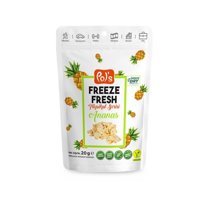 Pol’s Freeze Fresh Tropkal Serisi Ananas 20 Gr