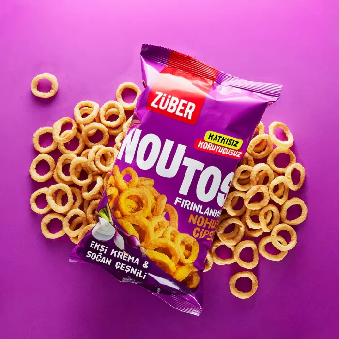 Noutos Fırın Nohut Cipsi 55 Gr Ekşi Krema ve Soğan