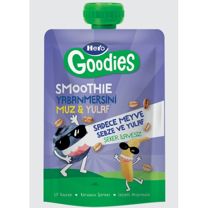 Goodies Yabanmersini Muz Yulaf Havuç 100 Gr