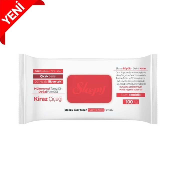 Yüzey Temizlik Havlusu 100 Adet Kiraz