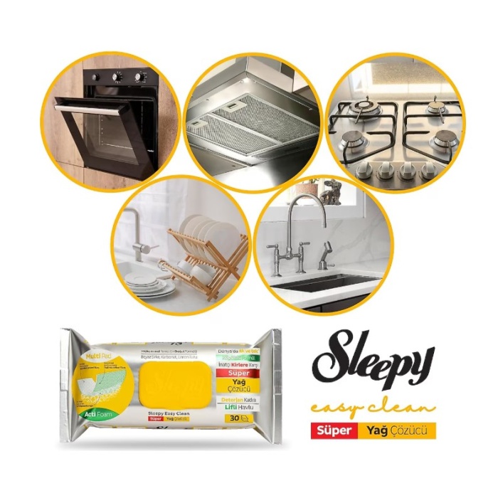 Yüzey Temizlik Havlusu 30 Adet Yağ Çözücü