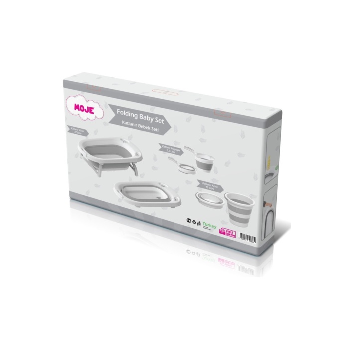 Katlanır Küvet Seti Gri