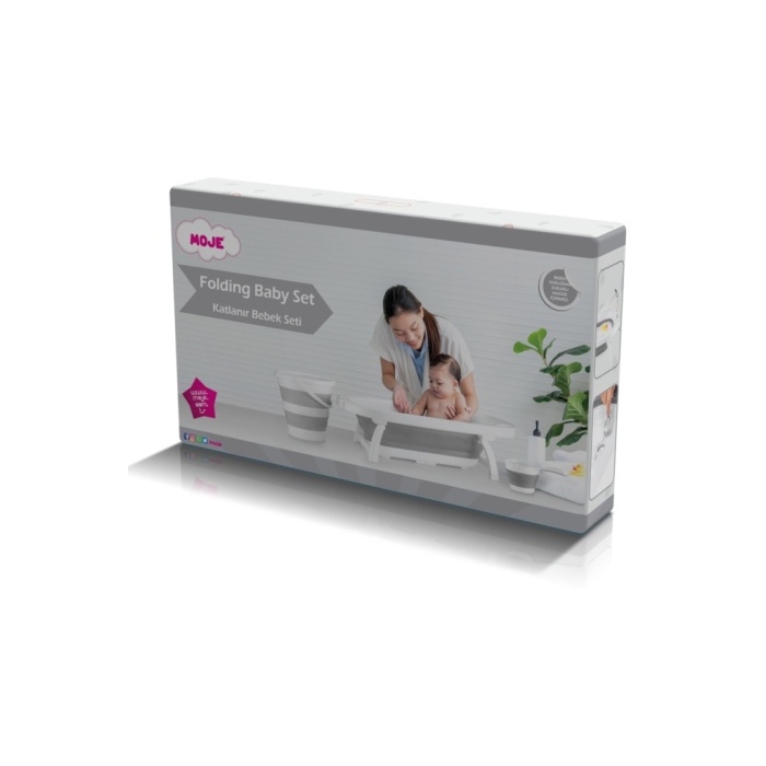Katlanır Küvet Seti Gri