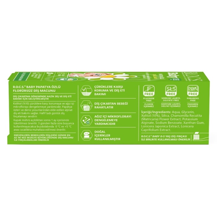 .Baby Diş Macunu 0-3 Yaş 35 ml Papatya