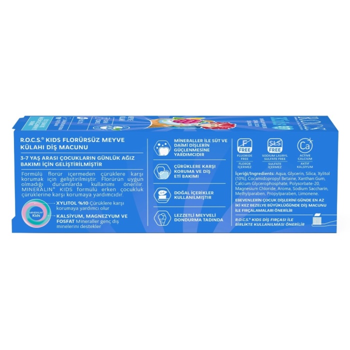 .Kids Diş Macunu 3-7 Yaş 35 ml Meyve Külahı