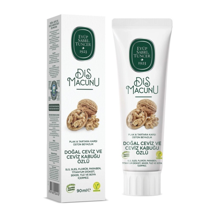 Doğal Diş Macunu 90 Gr Ceviz & Ceviz Kabuğu Özlü
