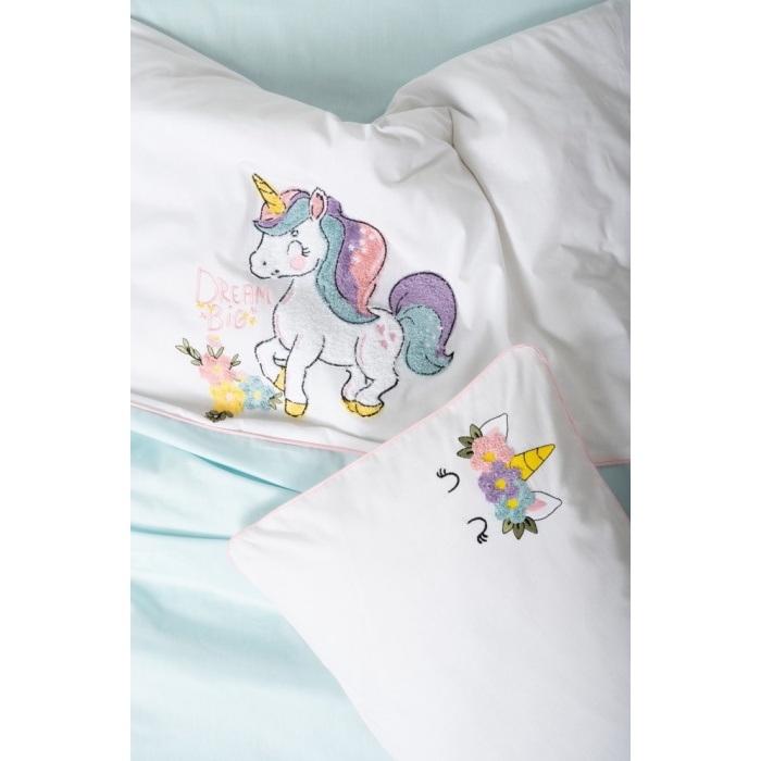 Box Punch Nakışlı Bebek Nevresim Takımı Dolly