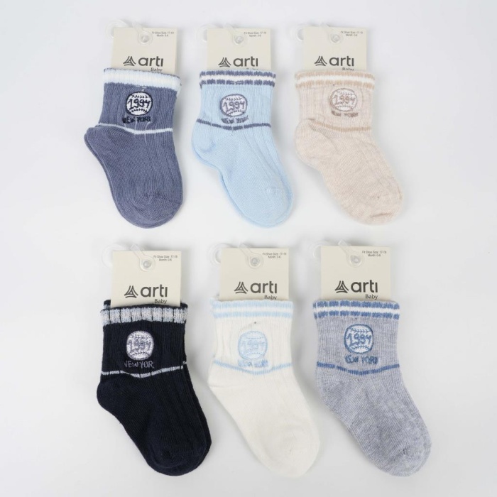 Teori Aks Erkek Bebek Soket Çorap 450205  (ADET FİYATI)