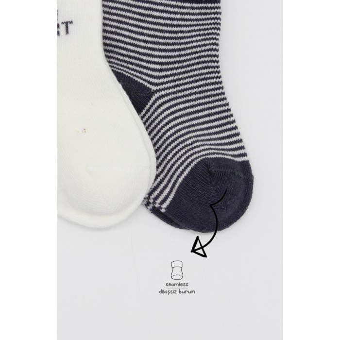 2Li Big Heart Penye Soket Çorap 10117 Antrasit