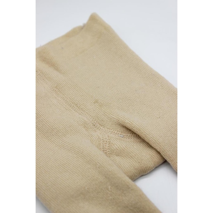 Tekli Kaymaz Mix Havlu Külotlu Çorap 50501 Bej