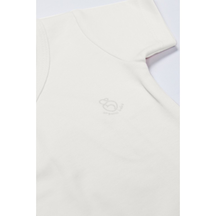 Organik Natural Basic Style Kruvaze Yarım Kol Body BS17101 Ekru