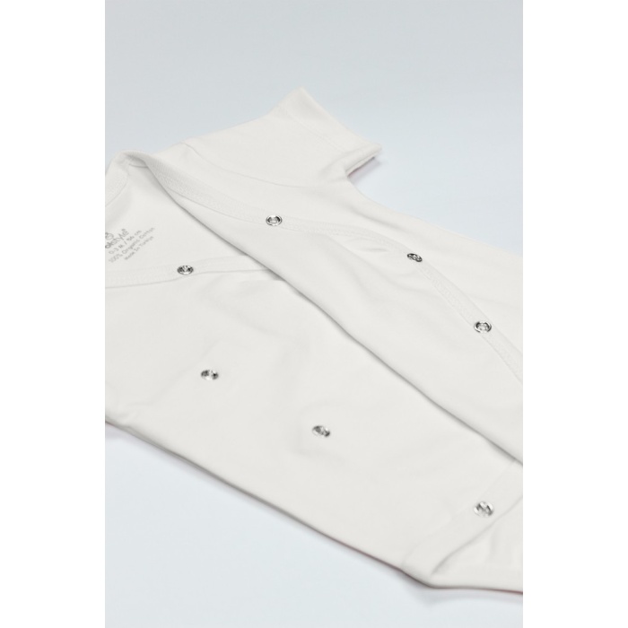Organik Natural Basic Style Kruvaze Yarım Kol Body BS17101 Ekru
