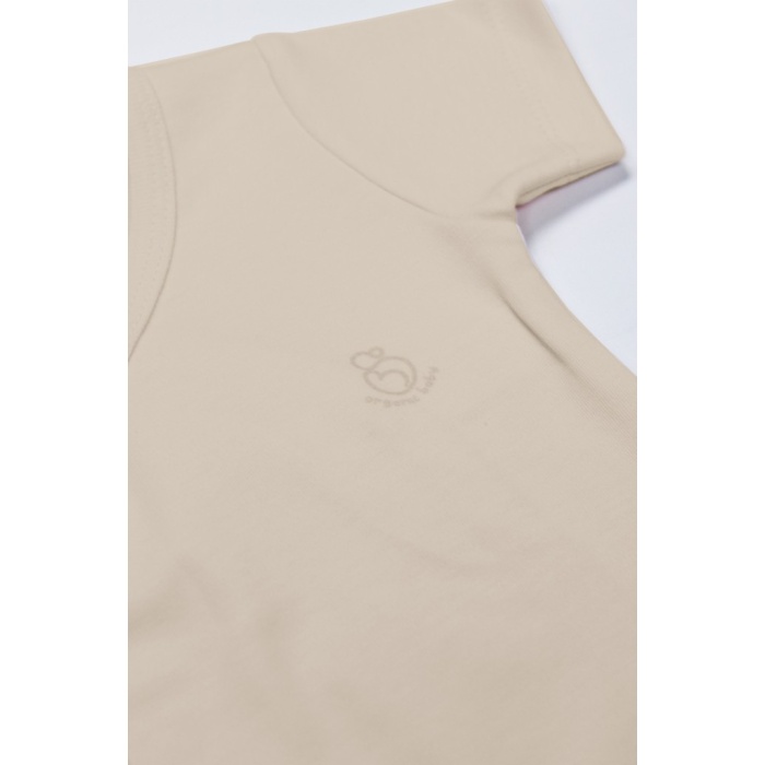 Organik Natural Basic Style Kruvaze Yarım Kol Body BS17101 Bej