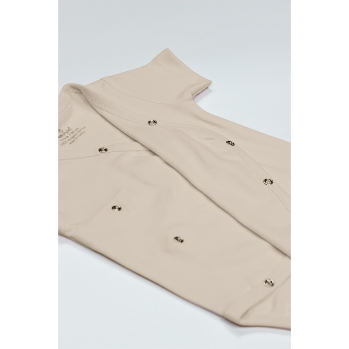Organik Natural Basic Style Kruvaze Yarım Kol Body BS17101 Bej