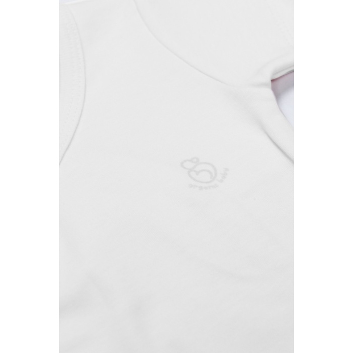 Organik Natural Basic Style Kruvaze Uzun Kol Body BS17102 Beyaz