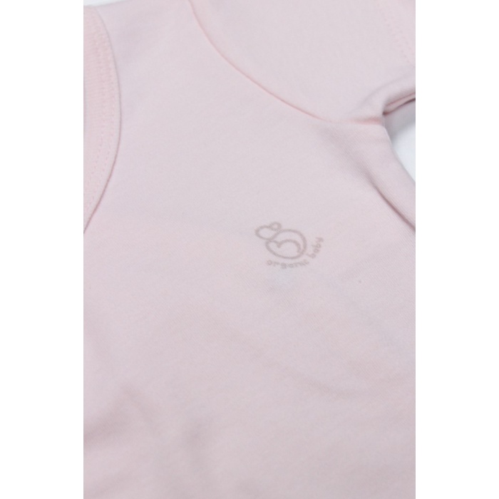 Organik Natural Basic Style Kruvaze Uzun Kol Body BS17102 Pembe