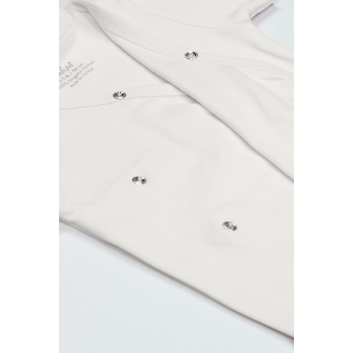 Organik Natural Basic Style Kruvaze Uzun Kol Body BS17102 Ekru