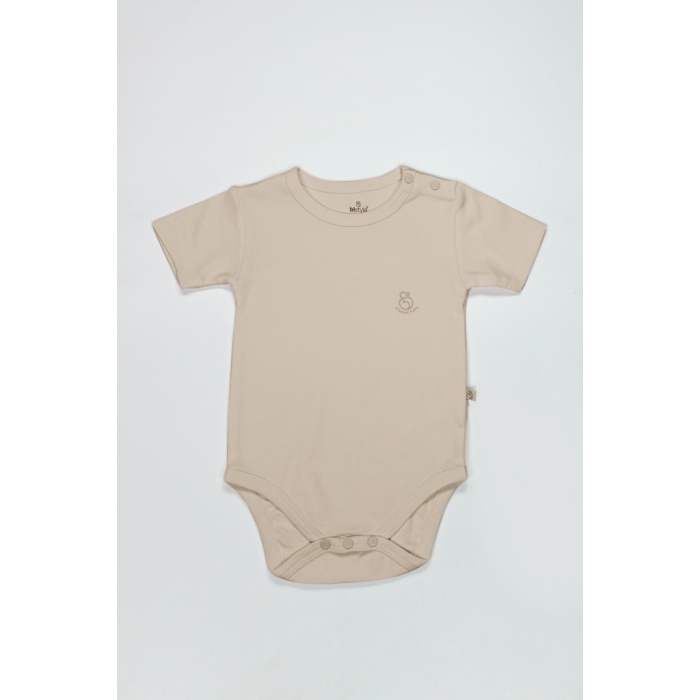 Organik Natural Basic Style Yarım Kol Body BS17103 Bej