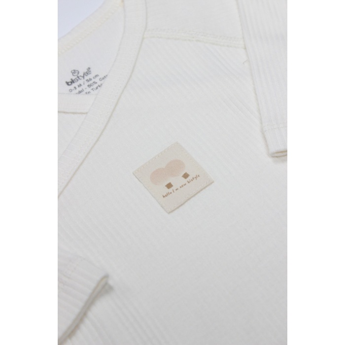 Organic Modal Flying Balloons Kruvaze Uzun Kol Body BS17121 Ekru