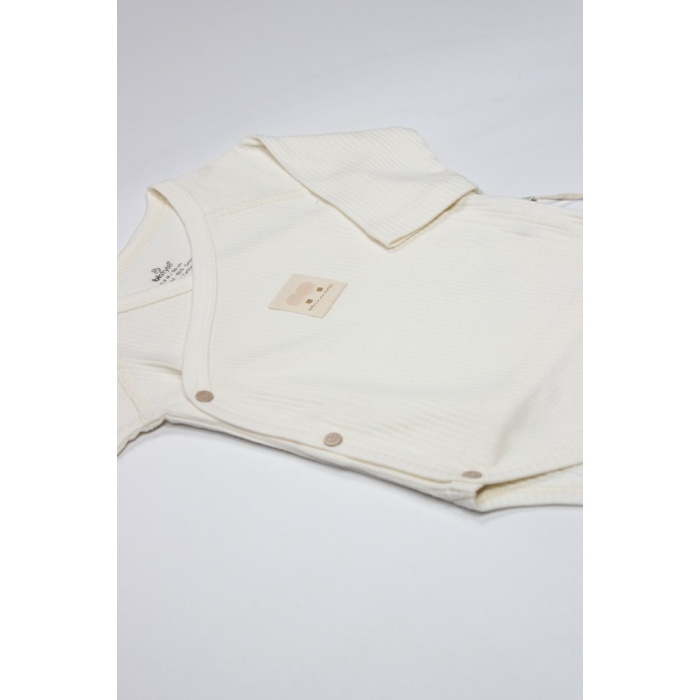 Organic Modal Flying Balloons Kruvaze Uzun Kol Body BS17121 Ekru