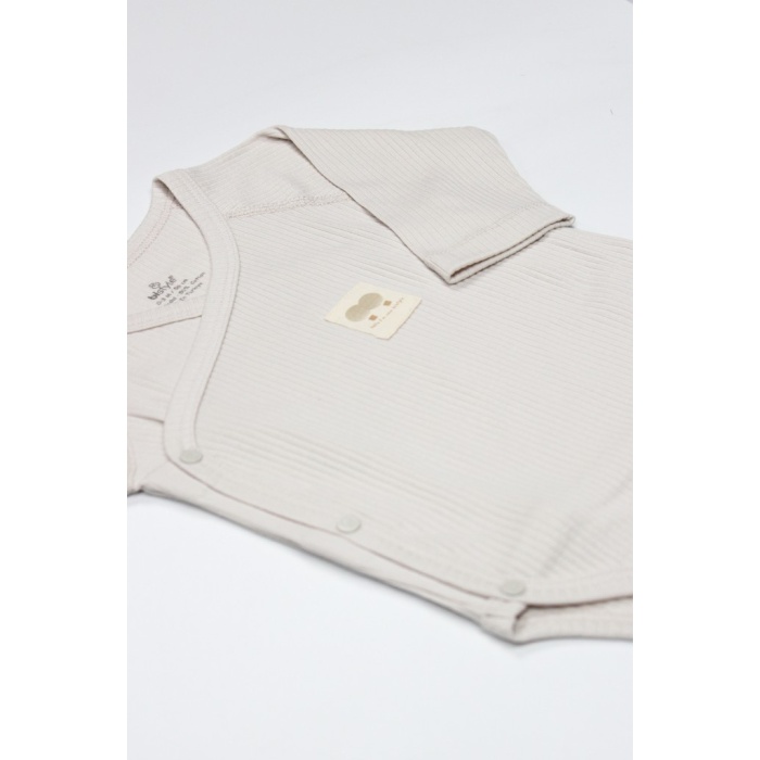 Organic Modal Flying Balloons Kruvaze Uzun Kol Body BS17121 Bej