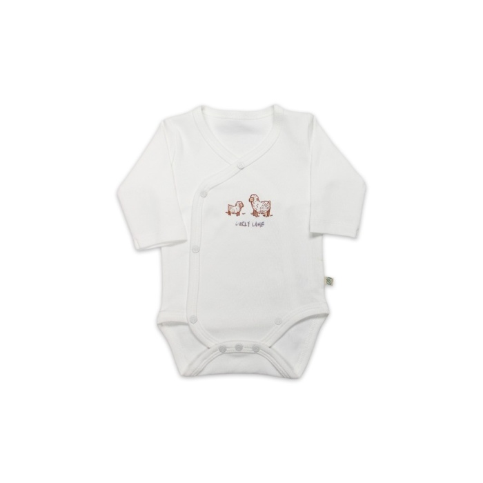 Curly Lamb Uzun Kol Kravuze Body 17111 Bej Mavi Ekru