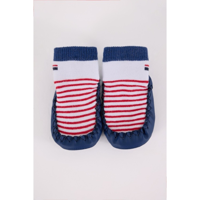 Assn Çarık Çorap USB2600 Beyaz-Lacivert