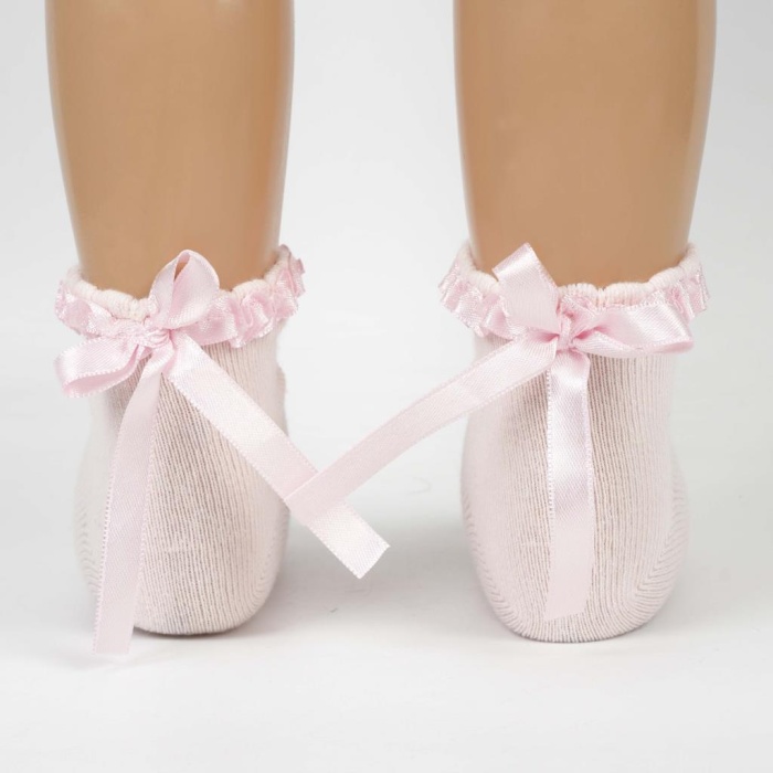  Oben Aks Kız Bebek Soket Çorap K48019 (ADET FİYATIDIR)