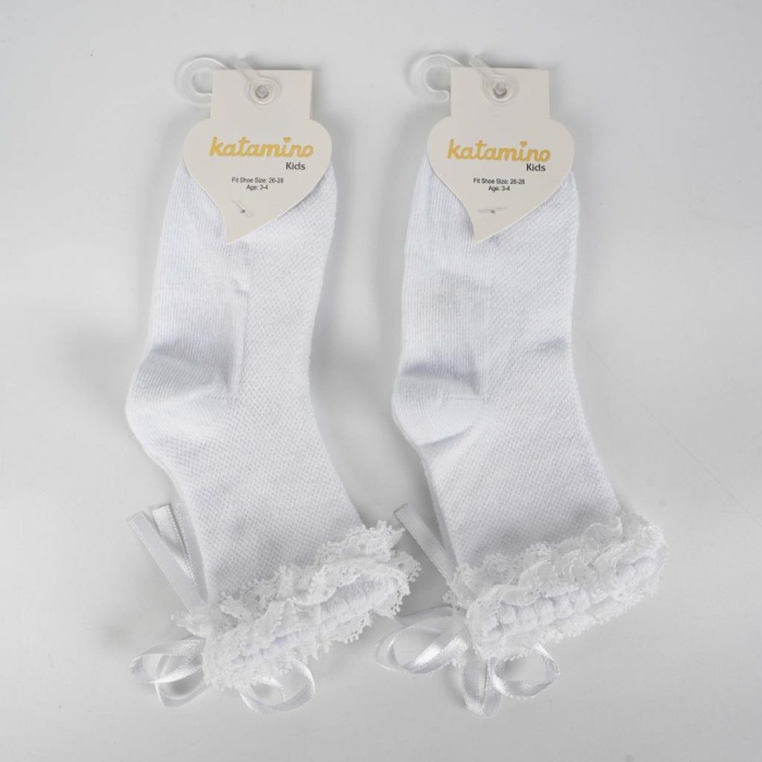  Ayçıl Aks. Kız Soket Çorap K22230 Beyaz