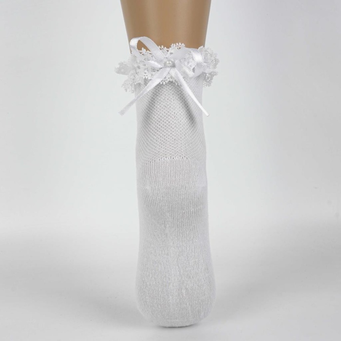  Ayçıl Aks. Kız Soket Çorap K22230 Beyaz