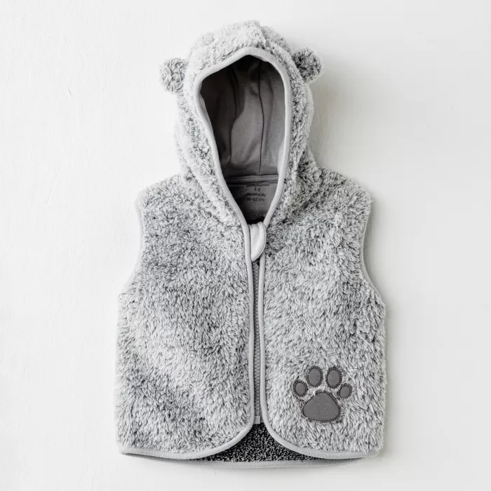 AC26026 Keep Smiling Yelek Grey