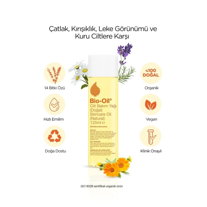 Bio-Oil Çatlak Karşıtı ve Natural Cilt Bakım Yağı 125 ml