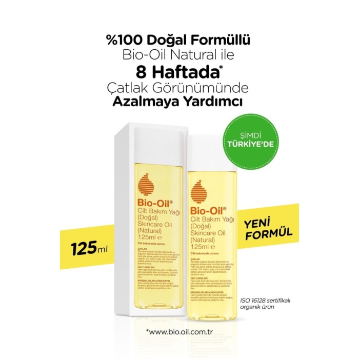Bio-Oil Çatlak Karşıtı ve Natural Cilt Bakım Yağı 125 ml