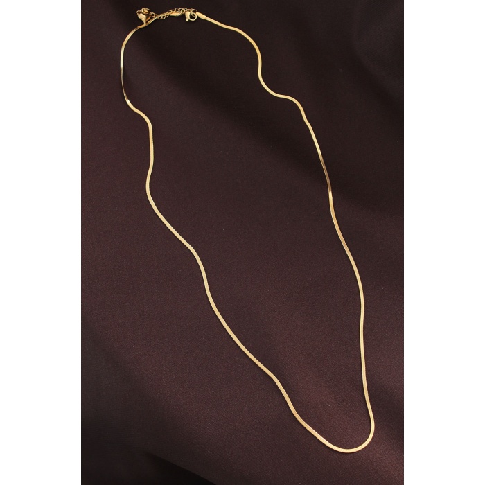 Çelik Gold Renk 60 cm İnce İtalyan Zincir Kolye